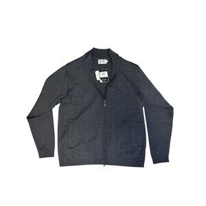 St. Croix Mondoumo L $495 New mens large Merino wool Full zip up sweater NWT